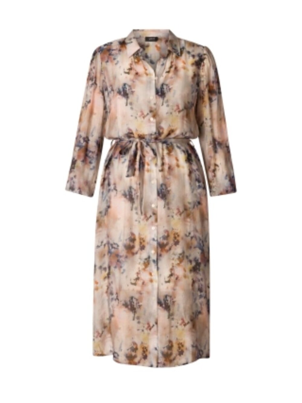 NWT Yest Corina Essentials Brown Floral Shirt Dress Size 8